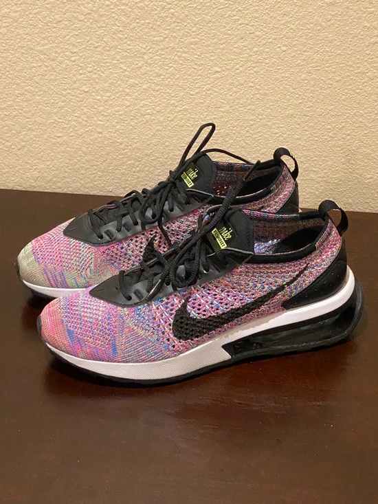 Nike Shoes - Nike Air Max Flyknit Racer DM9073-300 Multi-Color Black Green Women's Size 7.5